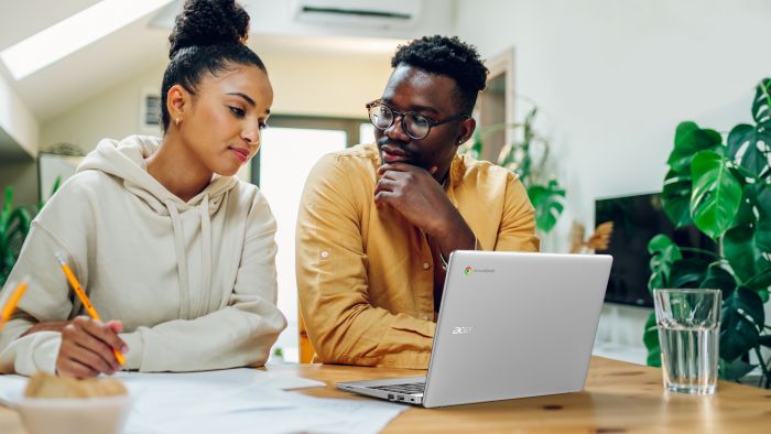 Ноутбук Acer Chromebook CB311-12H 11" IPS, Intel C N100, 8GB, F128GB, UMA, ChromeOS, сріблястий