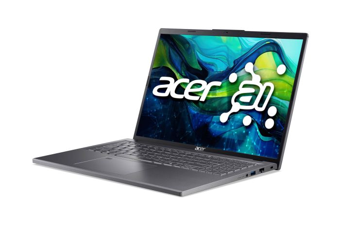 Ноутбук Acer Aspire 16 A16-71GM 16" WUXGA IPS, Intel U5-125H, 16GB, F512GB, NVD3050-6, Win11, серый