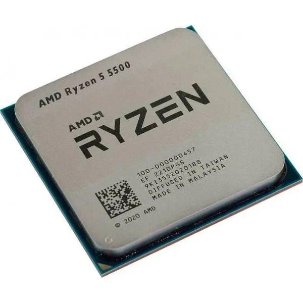 ЦПУ AMD Ryzen 5 5500 6C/12T 3.6/4.2GHz Boost 16Mb AM4 65W w/o cooler TRAY
