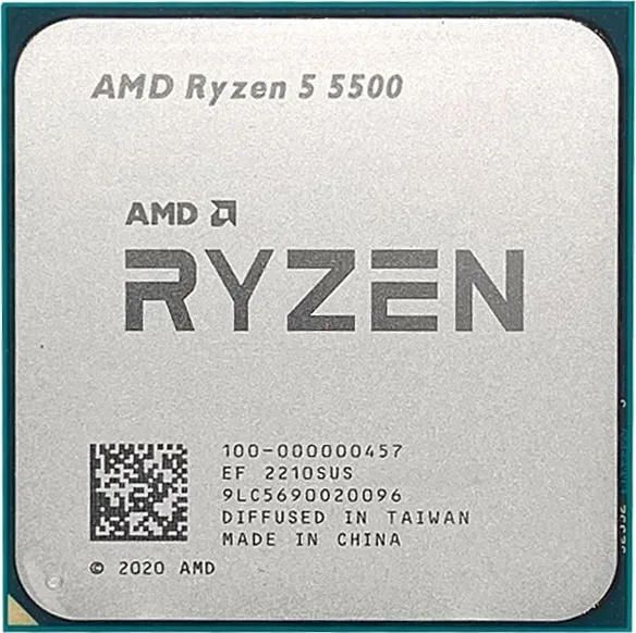 ЦПУ AMD Ryzen 5 5500 6C/12T 3.6/4.2GHz Boost 16Mb AM4 65W w/o cooler TRAY