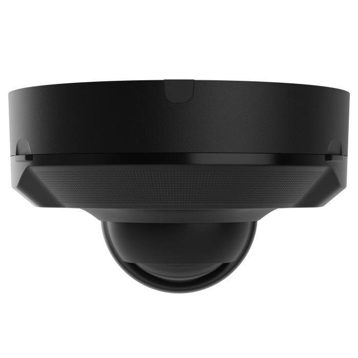IP-Камера дротова Ajax DomeCam Mini HL black, 5мп, 2.8мм, гібридне підсвічування IR 15м, білий Led 15м, Poe, True WDR, IP 65, ІЧ 15м, аудіо, кут огляду 100° до 110°, міні купольна, чорна