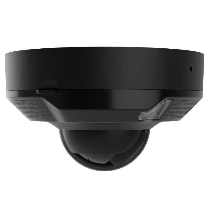 IP-Камера дротова Ajax DomeCam Mini HL black, 5мп, 4мм, гібридне підсвічування IR 15м, білий Led 15м, Poe, True WDR, IP 65, ІЧ 15м, аудіо, кут огляду 75° до 85°, міні купольна, чорна