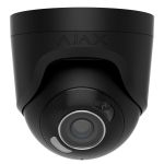IP-Камера дротова Ajax TurretCam HL black 5мп, 2.8мм, гібридне підсвічування IR 50м, білий Led 50м, Poe, True WDR, IP 65, ІЧ 50м, аудіо, кут огляду 100° до 110°, купольна, чорна