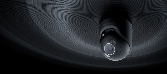 IP-Камера проводная Ajax TurretCam HL black, 5Мп, 2.8мм, гибридная подсветка IR 50м, белый Led 50м, PoE, True WDR, IP65, ИК 50м, аудио, угол обзора 100°–110°, купольная, чёрная