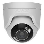 IP-Камера дротова Ajax TurretCam HL white, 5мп, 4мм, гібридне підсвічування IR 50м, білий Led 50м, Poe, True WDR, IP 65, ІЧ 50м, аудіо, 75° до 85°, купольна, біла
