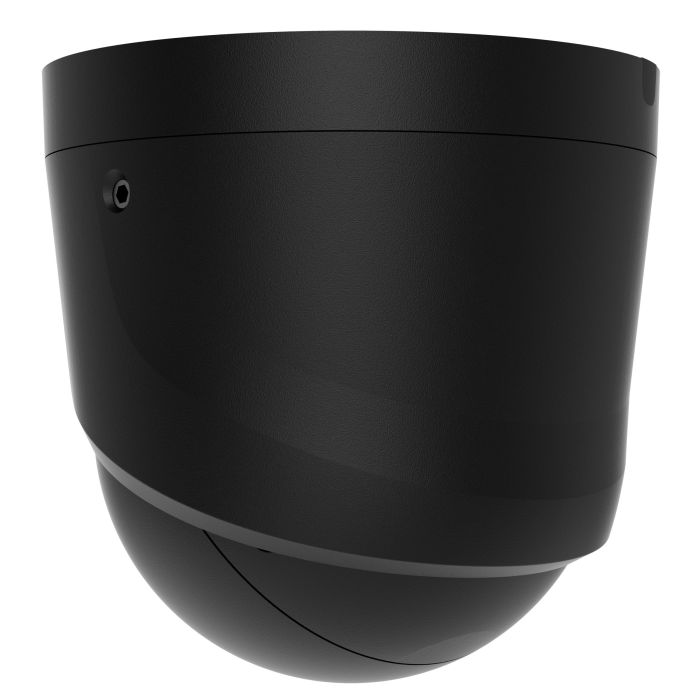 IP-Камера проводная Ajax TurretCam HL black, 8Мп, 2.8мм, гибридная подсветка IR 50м, белый Led 50м, PoE, True WDR, IP65, ИК 50м, аудио, угол обзора 100°–110°, купольная, чёрная