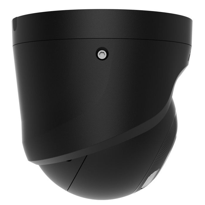 IP-Камера дротова Ajax TurretCam HL black, 8мп, 4мм, гібридне підсвічування IR 50м, білий Led 50м, Poe, True WDR, IP 65, ІЧ 50м, аудіо, 75° до 85°, купольна, чорна