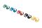 DIGITUS Color clips for RJ 45 cable Mixed colors, 20 pcs.x 5 colors, separate packs