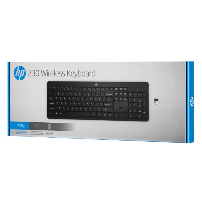 HP Keyboard membrane 230, 106key, WL, EN/UK, black