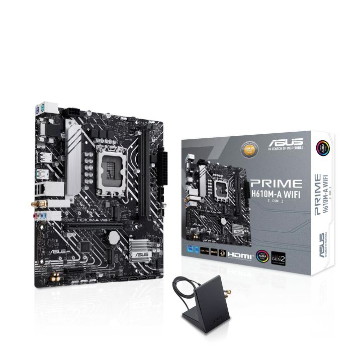 Материнcкая плата ASUS PRIME H610M-A WIFI s1700 H610 2xDDR5 M.2 HDMI D-Sub DP Wi-Fi BT mATX