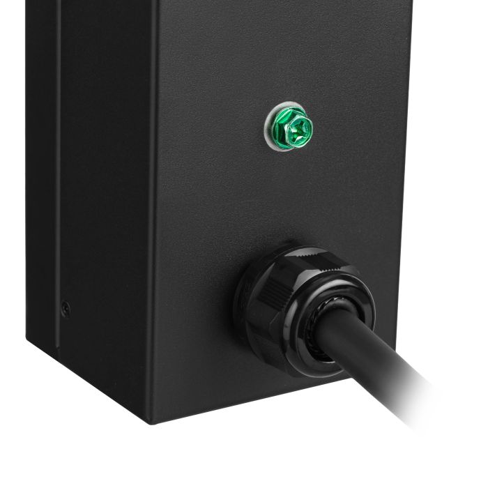 Устройство распределения электропитания MIRSAN MXB, 2U, 16A, 1Ph, 16 гибридных розеток (C13-C19), черный