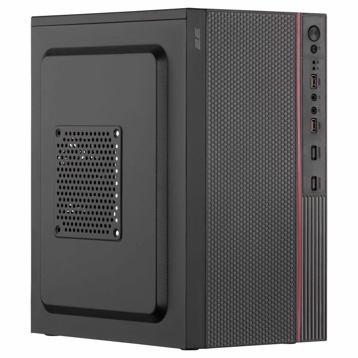 Корпус 2E TeamX TMX03 с БП 2E ATX500W, 2xUSB3.0, 1x80мм, VGA 220мм, mATX, чёрный
