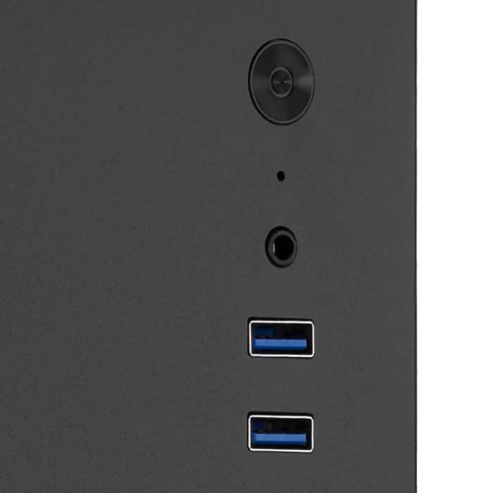 Корпус 2E Credo V200B без БП, 2xUSB3.0, 1x80мм, VGA 250мм, mATX, чёрный