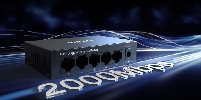 Комутатор TENDA  5xGE, Некерований Tenda TEG1005M