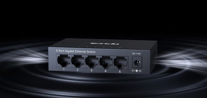 Комутатор TENDA  5xGE, Некерований Tenda TEG1005M