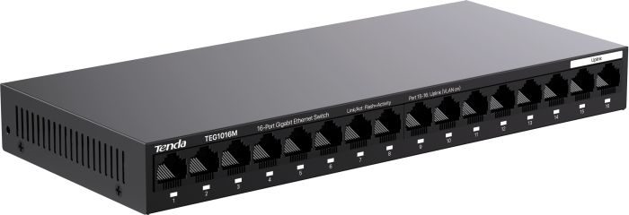 Комутатор TENDA  16xGE, Некерований Tenda TEG1016M