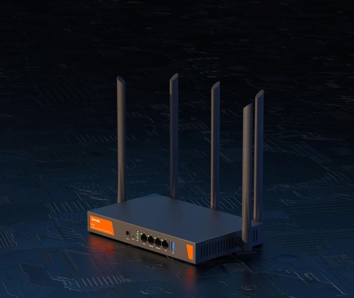 Маршрутизатор TENDA  Hotspot AX3000 4xGE (1xGE WAN, 2xGE LAN/WAN, 1xGE LAN) Tenda W30E