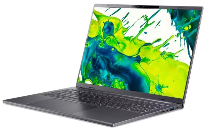 Ноутбук Acer Aspire 16 A16-52M 16" WUXGA IPS, Intel U7-256V, 16GB, F512GB, UMA, Win11, серый