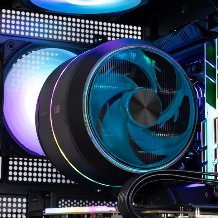 Процесорний кулер Zalman ZET5, ARGB LGA 1851, 1700, 1200, 115x, AM5, AM4,  4pin PWM, 3pin+5VARGB, TDP200W, чорний