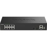 Комутатор   8xGE, 2xSFP+ Керований. L2+ D-Link DGS-1530-10
