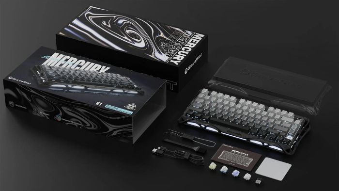 GravaStar Mercury K1 75% Wireless Mechanical Gaming Keyboard