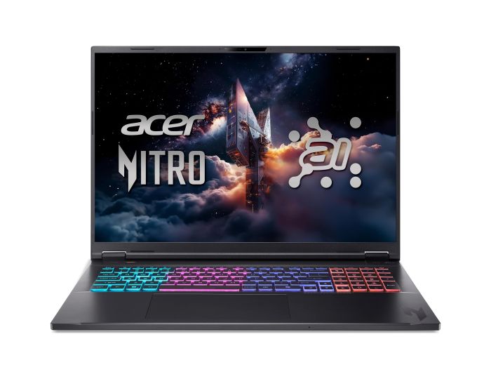 Ноутбук Acer Nitro 18 AN18-61 18" WQXGA IPS, AMD R9-365, 32GB, F2TB, NVD5070Ti-12, Lin, черный