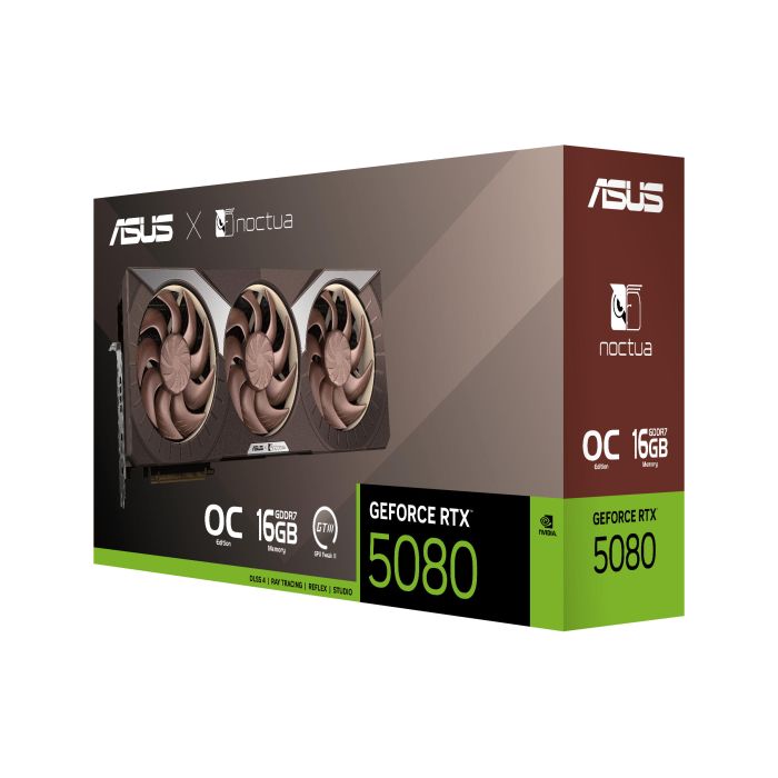 Видеокарта ASUS GeForce RTX 5080 16GB GDDR7 OC RTX5080-O16G-NOCTUи