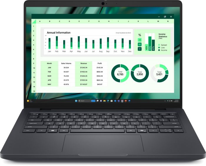 Dell Notebook Pro 14 Max 14" FHD+, Intel U7-265H, 32GB, F1TB, NVD500-6, Win11P, black