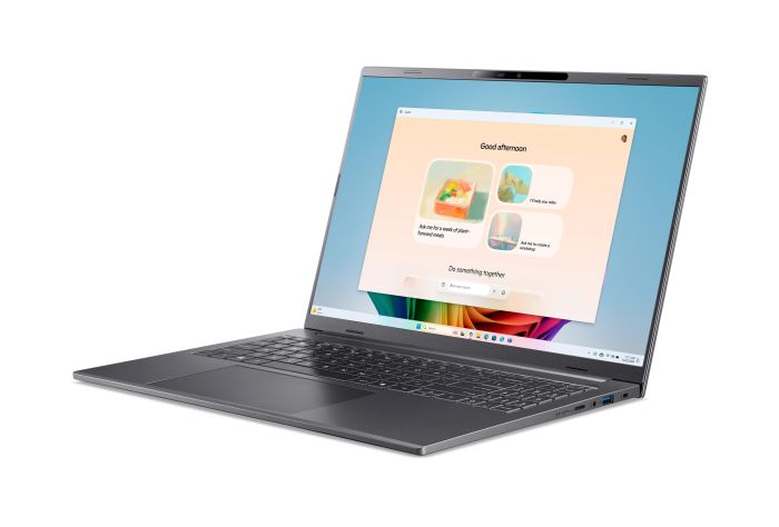 Ноутбук Acer Aspire 16 A16-61M 16" WUXGA+ OLED, AMD R5-340, 16GB, F1TB, UMA, Lin, сірий