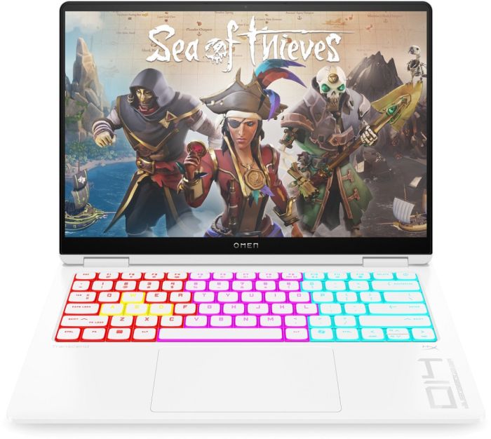 Ноутбук HP OMEN Transcend 14-fb1004ua 14" 3K OLED, Intel U9-285H, 32GB, F1024GB, NVD5070-8, DOS, белый