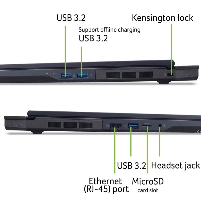 Ноутбук Acer Predator Helios Neo 18 PHN18-72 18" WQXGA IPS, Intel U9-275HX, 64GB, F2TB, NVD5070Ti-12, Win11, черный