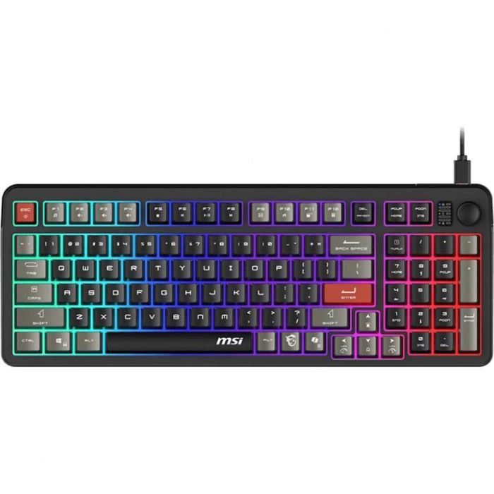MSI Keyboard membrane MSI FORGE GK110 UA 98key, USB-A, EN/UKR/RU, LED, black