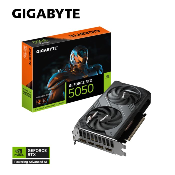 Видеокарта GIGABYTE GeForce RTX 5050 8GB GDDR6 WINDFORCE 2 OC
