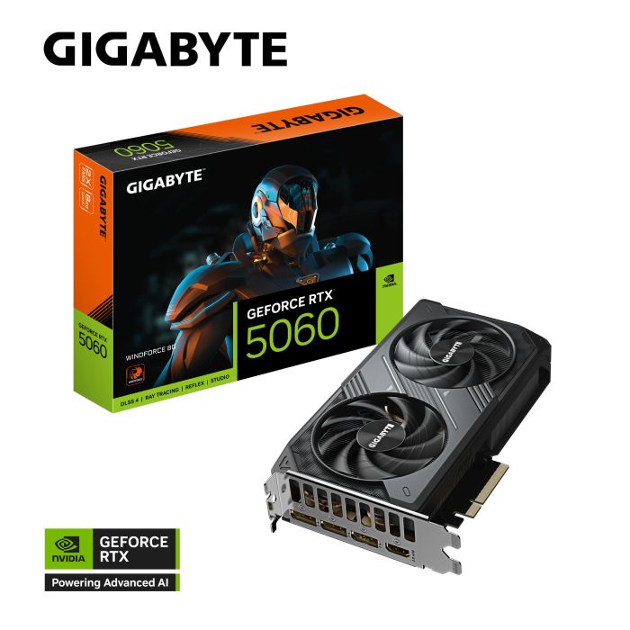 Видеокарта GIGABYTE GeForce RTX 5060 8GB GDDR7 WINDFORCE 2