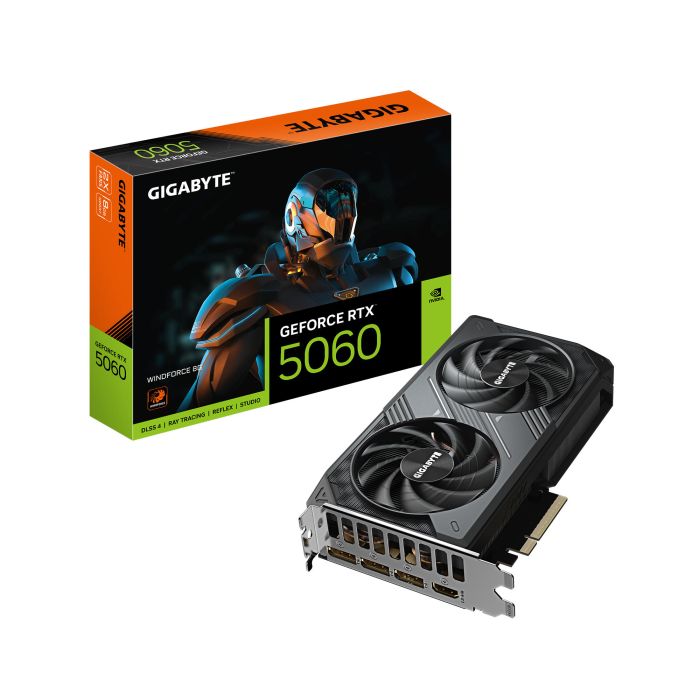Видеокарта GIGABYTE GeForce RTX 5060 8GB GDDR7 WINDFORCE 2