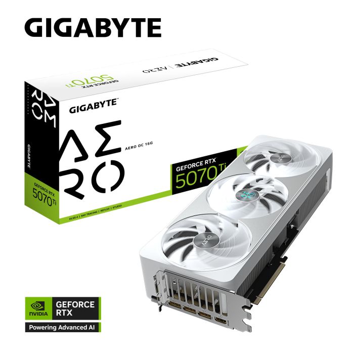 Відеокарта GIGABYTE GeForce RTX 5070 Ti 16GB GDDR7 AERO OC