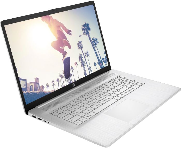 Ноутбук HP 17-cp2039ua 17.3" FHD IPS AG, AMD R5-7520U, 16GB, F1024GB, UMA, DOS, сріблястий