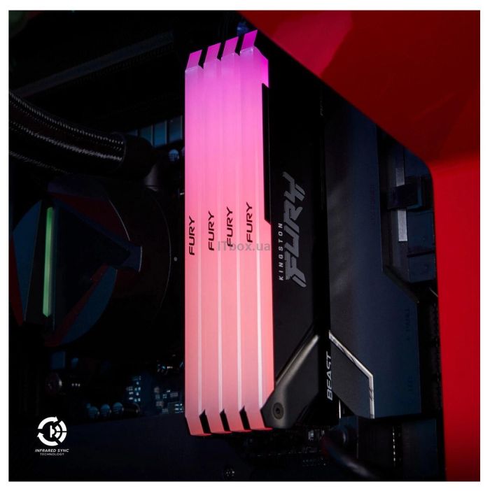 Memory Kingston DDR4 16GB 3200 FURY Beast RGB
