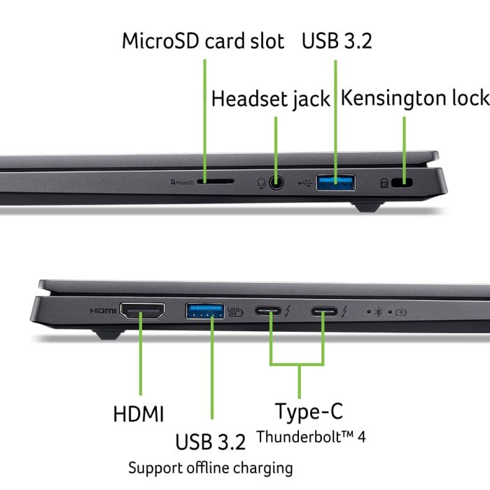 Acer Notebook Swift X 14 SFX14-73G 14.5" 2.8K OLED, Intel U7-255H, 16GB, F1TB, NVD5050-8, Win11, gray