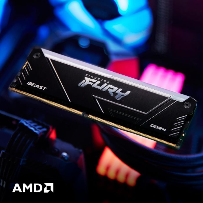 Память ПК Kingston DDR4  8GB 3200 FURY Beast RGB