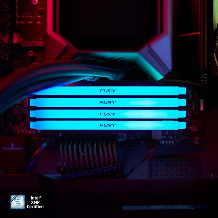 Память ПК Kingston DDR4  8GB 3200 FURY Beast RGB