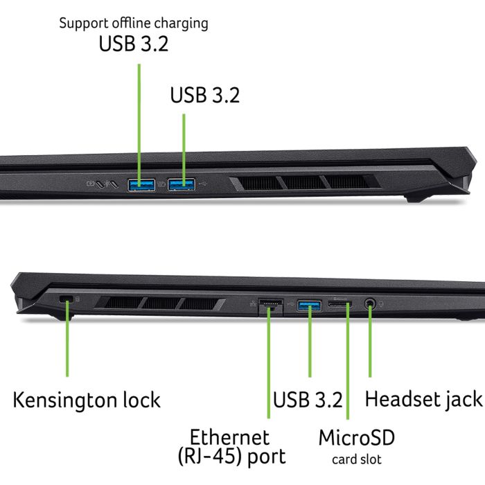 Acer Notebook Nitro V 16 ANV16-72 16" WUXGA IPS, Intel 7-240H, 32GB, F1TB, NVD5060-8, Lin, black