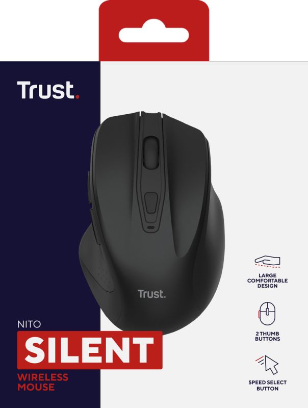 Mouse Trust Nito Silent, WL, black