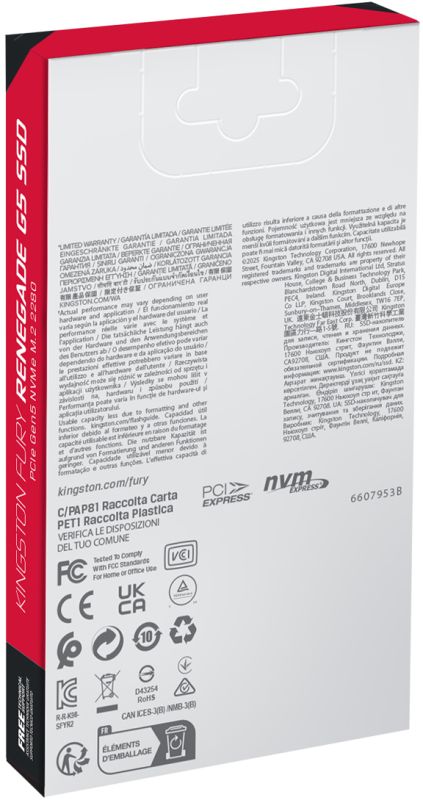 Накопитель SSD Kingston M.2 8TB PCIe 5.0 FURY Renegade