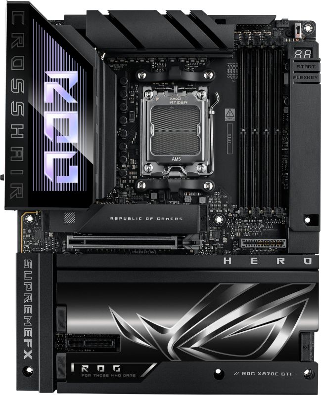 ASUS Motherboard ROG CROSSHAIR X870E HERO BTF sAM5 X870E 4xDDR5 M.2 HDMI WiFi BT ATX