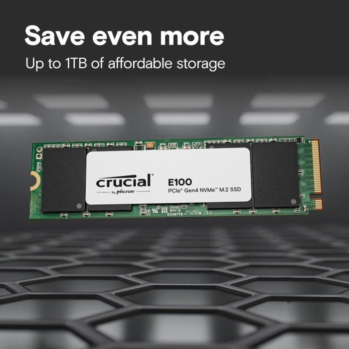 Накопитель SSD Crucial M.2 480GB PCIe 4.0 E100