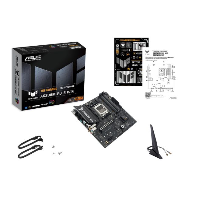 Материнcька плата ASUS TUF GAMING A620AM-PLUS WIFI sAM5 A620 4xDDR5 HDMI DP WiFi BT mATX