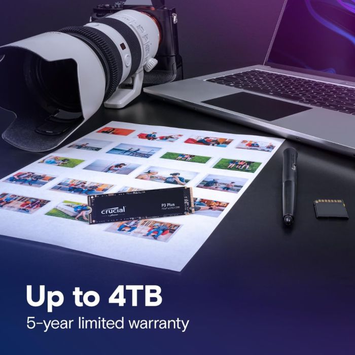 Накопитель SSD Crucial M.2 2TB PCIe 4.0 P3 Plus