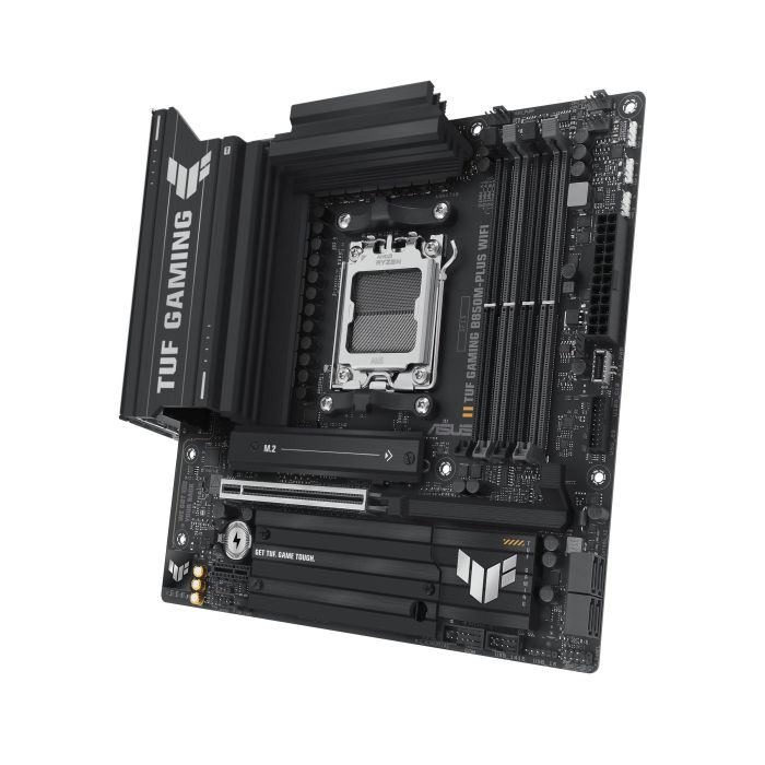 Материнcька плата ASUS TUF GAMING B850M-PLUS WIFI7 sAM5 B850 4xDDR5 M.2 HDMI DP Wi-Fi BT mATX
