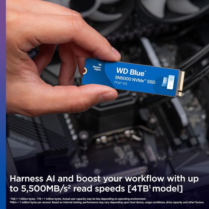 SSD WD M.2 2TB PCIe 4.0 Blue SN5000